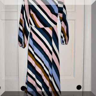 H13. Top Shop striped dress with open back. Size 6. - $20